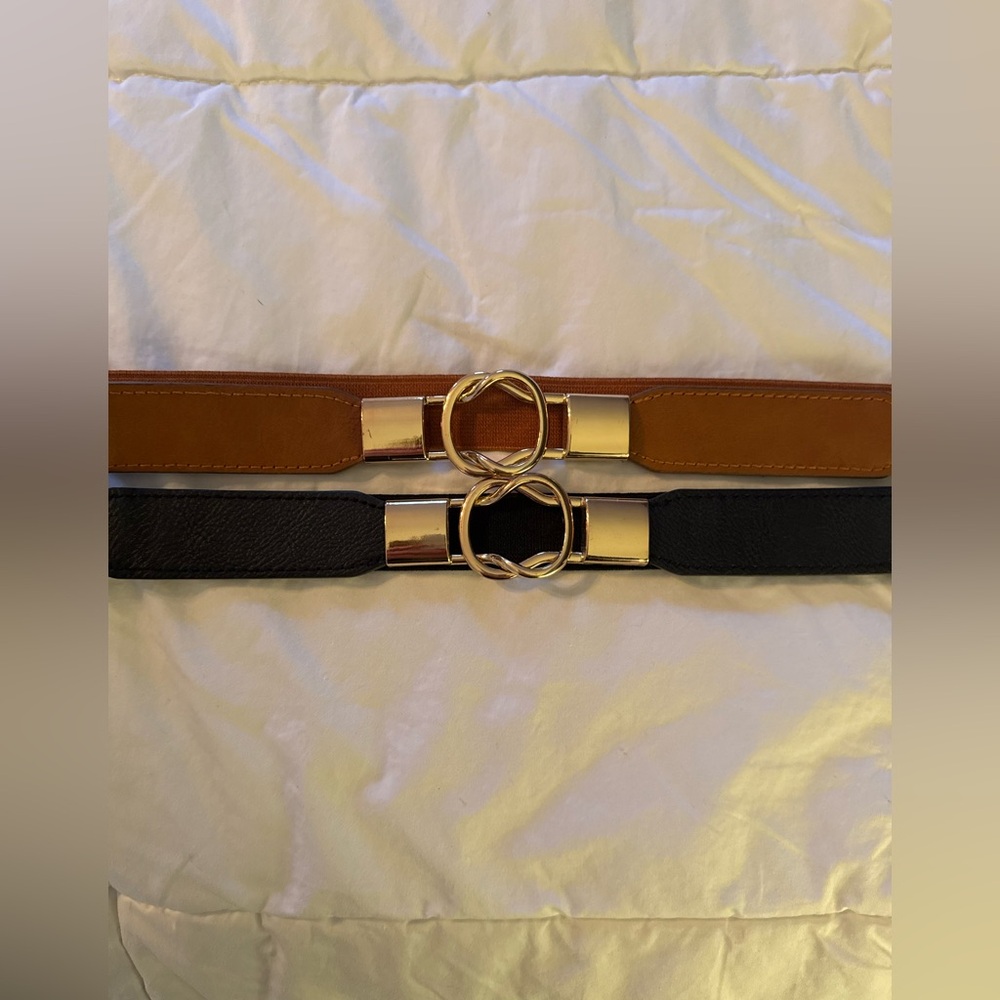 Black and Brown Women’s Dress Belt Set